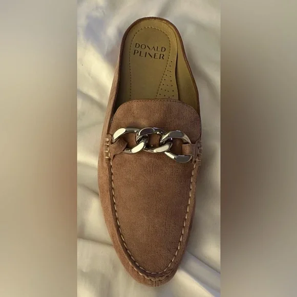 Donald Pliner Bless Leather Mule Mauve Metalic size 9 NEW IN BOX - Picture 3 of 9